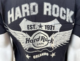 Hard Rock Cafe Men's Orlando Est 1971 Black Short Sleeve Shirt Size Large