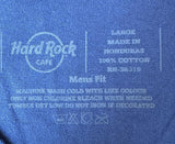 Hard Rock Cafe Men's Orlando Est 1971 Blue Short Sleeve Shirt Size Large