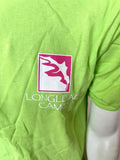 Anvil Men's LongLeaf Camo Leaf Graphic Green Short Sleeve Shirt Size Medium