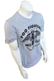 Tultex Men's Foo Fighters Graphic Gray Short Sleeve Shirt Size Large