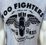 Tultex Men's Foo Fighters Graphic Gray Short Sleeve Shirt Size Large