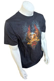 Anvil Men's Fly High Hop Squad Basketball Black Short Sleeve Shirt Size Large