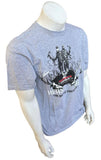 Anvil Men's Archers Choice Archery Hunter Gray Short Sleeve Shirt Size Large
