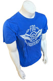 Anvil Men's Foo Fighters Graphic Blue Short Sleeve Shirt Size Medium