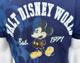 Hanes Men's Walt Disney World Mickey Mouse Blue Short Sleeve Shirt Size Large