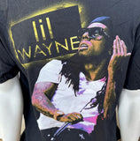 Gildan Men's Lil Wayne Graphic Black Shirt Short Sleeve Size Large