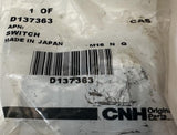 Case CNH D137363 Backhoe Skid Steer Electrical Shuttle Switch