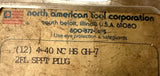 Lot of (5) North American 4-40 NC Spiral Point Plug Tap 2 Flute HS GH-7