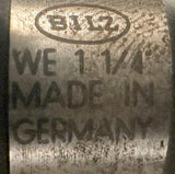 Bilz WE 1-1/4 Quick Change Tapping Adapter Made In Germany
