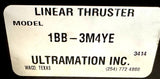 Ultramation Inc 1BB-3M4YE Pneumatic Linear Thruster w/ Bimba Cylinder