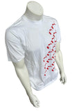 Puma Men's DJ Hero Graphic White Short Sleeve Shirt Size Large