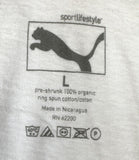 Puma Men's DJ Hero Graphic White Short Sleeve Shirt Size Large