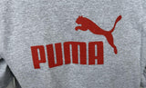 Puma Men's Puma Logo Graphic Gray Short Sleeve Shirt Size Large