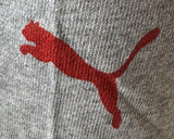 Puma Men's Puma Logo Graphic Gray Short Sleeve Shirt Size Large
