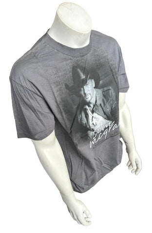 Anvil Men's Tim McGraw Emotional Traffic Tour Gray Short Sleeve Shirt Size Large