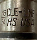 CLE-LINE 45/64 High-Speed Drill Bit Morse #2 Taper 9-3/8" L HS USA