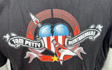 Ten Men's Tom Petty Heart Breakers Tour 2010 Black Short Sleeve Shirt Size Large
