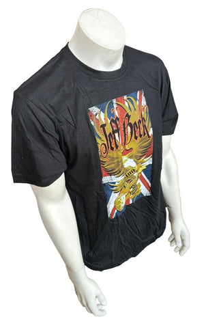 Anvil Men's Jeff Beck USA 2011 Tour Black Short Sleeve Shirt Size Large