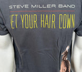 Alstyle Men's Steve Miller Band Let Your Hair Down Gray Shirt Size Medium