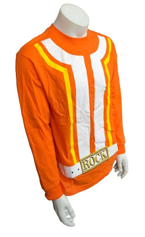 Alstyle Men's Yo Gabba Gabba! DJ Lance Rock Orange Long Sleeve Shirt Size Medium