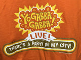 Alstyle Men's Yo Gabba Gabba! DJ Lance Rock Orange Long Sleeve Shirt Size Large