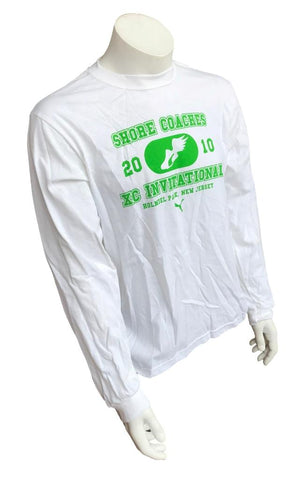 Anvil Men's Puma Shore Coaches XC Invitational 2010 White Long Sleeve Medium
