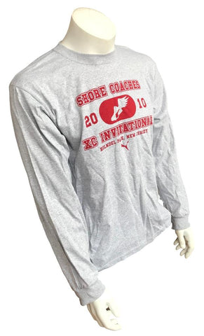 Anvil Men's Puma Shore Coaches XC Invitational 2010 Gray Long Sleeve Medium