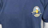 Life Men's Brew Thru Outer Banks NC 1977 Navy Shirt Short Sleeve Size Large