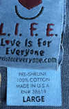 Life Men's Brew Thru Outer Banks NC 1977 Navy Shirt Short Sleeve Size Large