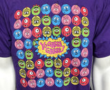 Anvil Men's Yo Gabba Gabba With Characters Graphic Purple Short Sleeve Shirt L
