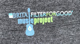 Anvil Men's Brita Filter For Good Music Project Black Short Sleeve Shirt Large