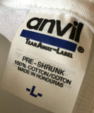 Anvil Men's Celebrates Dyngus Day USA White Short Sleeve Shirt Size Large