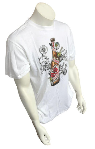 Anvil Men's Celebrates Dyngus Day White Short Sleeve Shirt Size Large