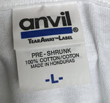 Anvil Men's Celebrates Dyngus Day White Short Sleeve Shirt Size Large