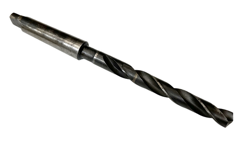 M 1/2 High Speed Drill Bit Morse #2 Taper 8-1/4" L HS USA
