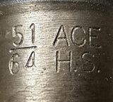 ACE 51/64" High-Speed Drill Bit Morse #3 Taper 11" L HS