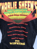 Anvil Men's Charlie Sheen Winning Tour 2011 Black Short Sleeve Shirt Size Large