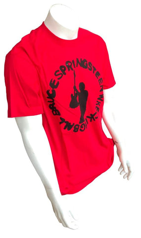 Murina Men's Bruce Springsteen Wrecking Ball Tour 2012 Red Shirt Size Large