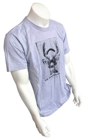 American Apparel Men's The Tragically Hip Deer Graphic Gray Shirt Large