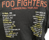 Tultex Men's Foo Fighters Wasting Light Fall Tour 2011 Black Shirt Size Large