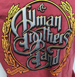 Comfort Colors Men's The Allman Brother Band 45 Anniversary Red Shirt Large