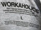Workaholics Men's TelAmeriCorp Graphic Gray Short Sleeve Shirt Size Large