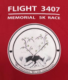 Augusta Sportswear Men's Flight 3407 Memorial 5K Race Red Shirt Medium