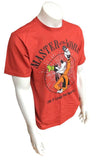 Disney Men's Goofy Master of the World Graphic Red / Orange Shirt Size Medium