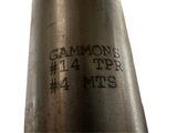 Gammons #14 Spiral Taper Pin Reamer Morse #4 Taper 19-3/4" L