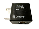 Lot of (2) CompAir Series 2 Solenoid Coils 110-115V 5W