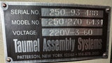 Taumel T-250 270 Orbital Rivet Spinner 1/4 HP 220V 3 Phase