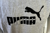 Anvil Men's Puma Graphic Gray Short Sleeve Shirt Size Medium