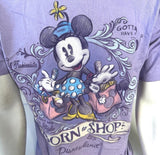 Disney Unisex Minnie Mouse Born to Shop Disney Land Purple Shirt Size Medium