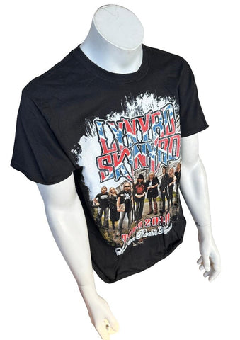 Hanes Men's Lynyrd Skynyrd 2010 Tour Black Short Sleeve Shirt Size Large